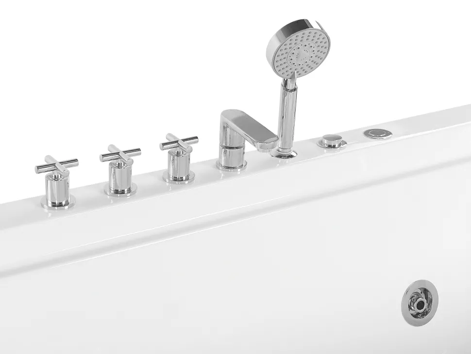 Banheira Autonoma De Hidromassagem Em Acrilico Branco 180 X 110 Cm Saona