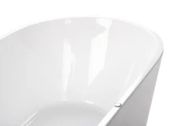 Banheira Autonoma De Hidromassagem Em Acrilico Branco Com Led 170 X 80 Cm Havana