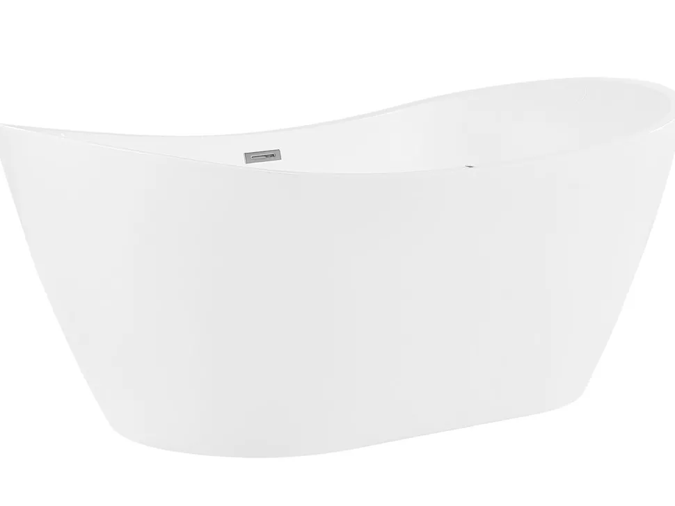 Banheira Autonoma De Hidromassagem Em Acrilico Branco Com Led 180 X 85 Cm Antigua