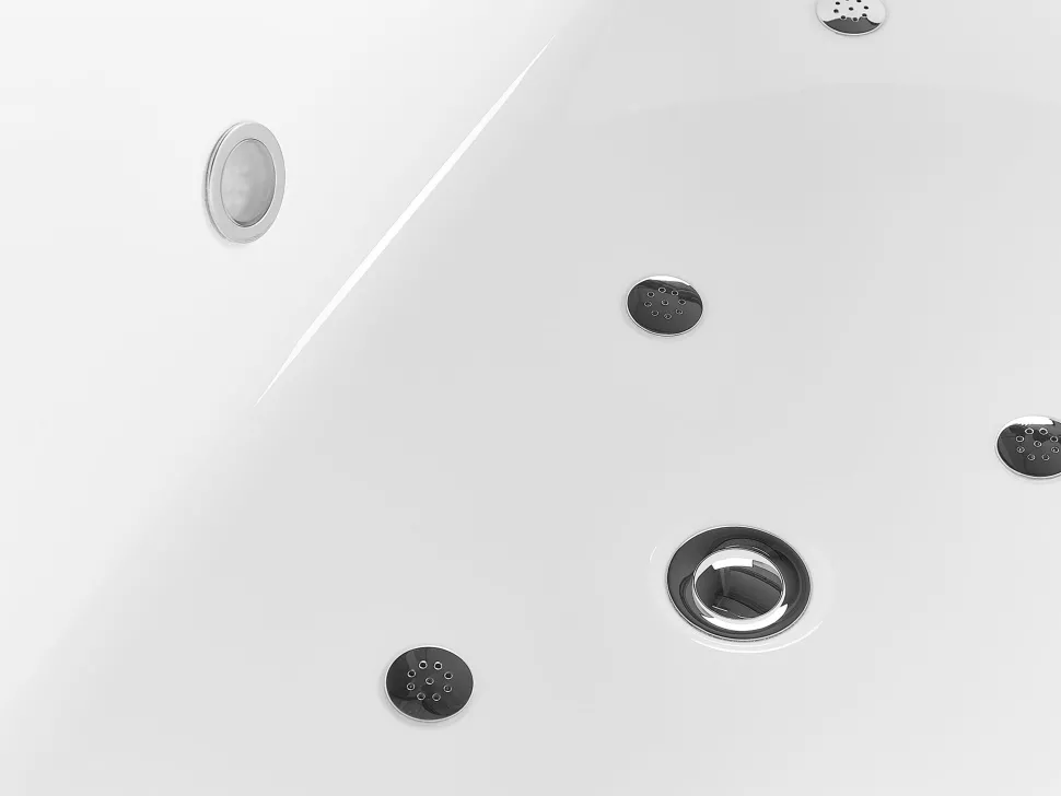 Banheira Autonoma De Hidromassagem Em Acrilico Preto Com Led 170 X 80 Cm Nevis Iii