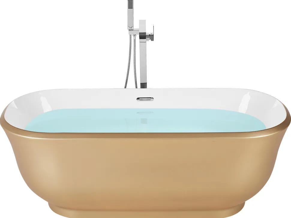 Banheira Autonoma Em Acrilico Dourado 170 X 77 Cm Tesoro