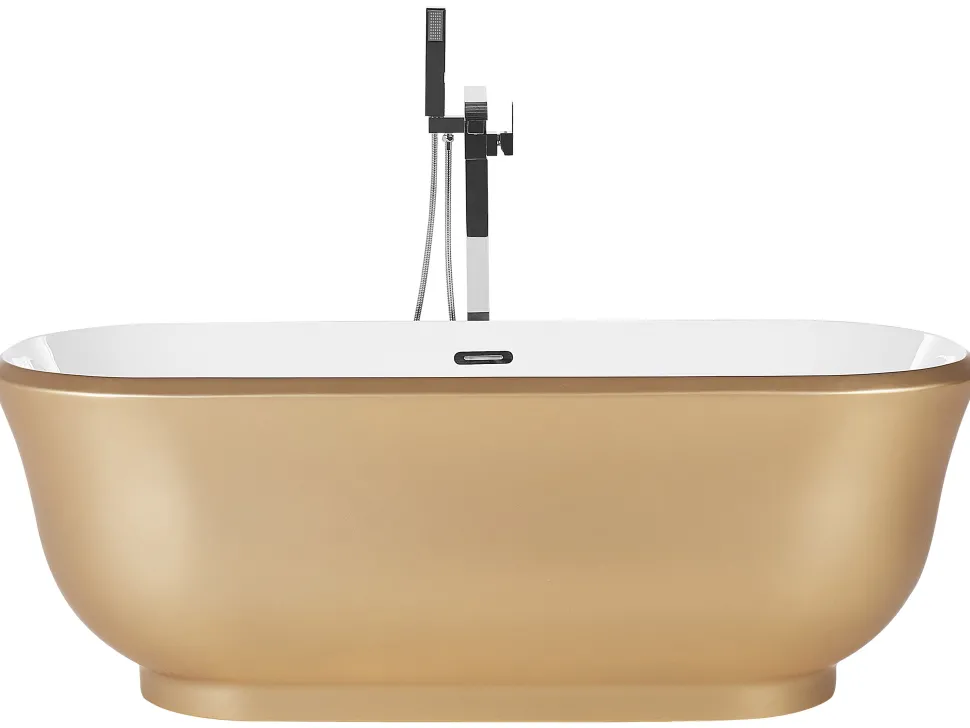 Banheira Autonoma Em Acrilico Dourado 170 X 77 Cm Tesoro