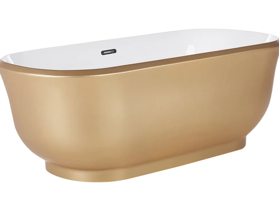 Banheira Autonoma Em Acrilico Dourado 170 X 77 Cm Tesoro