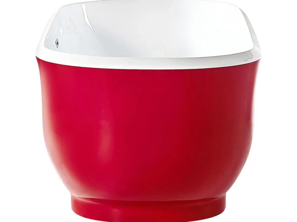 Banheira Autonoma Em Acrilico Vermelho 170 X 77 Cm Tesoro