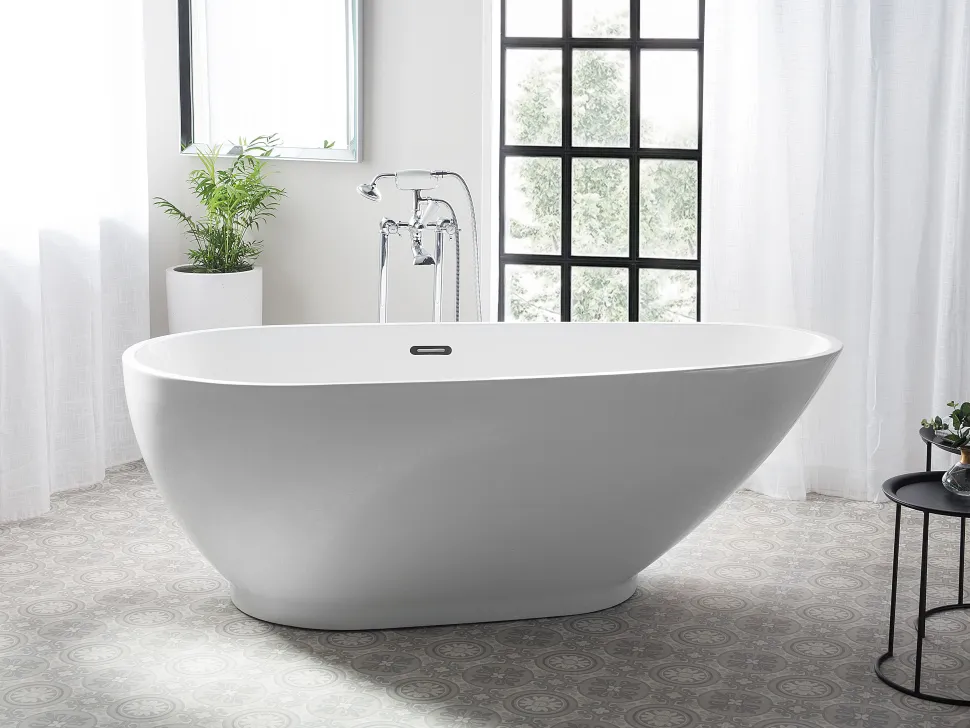 Banheira Autonoma Em Acrilico Branco 173 X 82 Cm Guiana