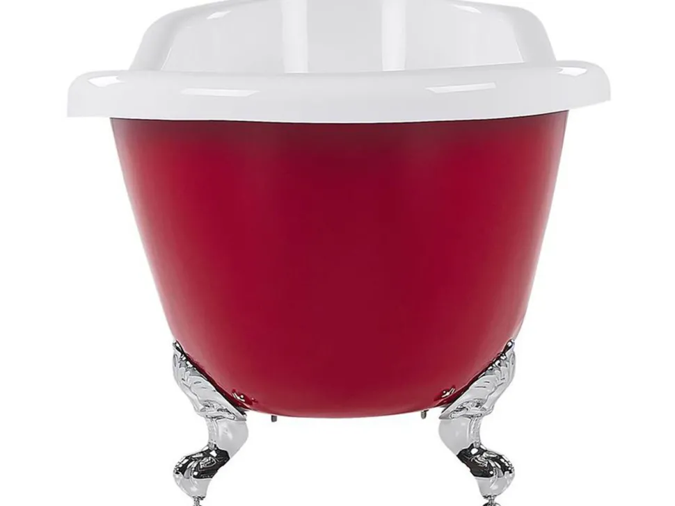 Banheira Autonoma Em Acrilico Vermelho 153 X 77 Cm Cayman