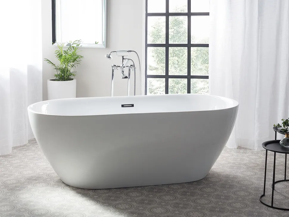 Banheira Autonoma Em Acrilico Branco 180 X 80 Cm Carrera