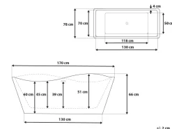 Banheira Autonoma Em Acrilico Branco 170 X 78 Cm Maravilla