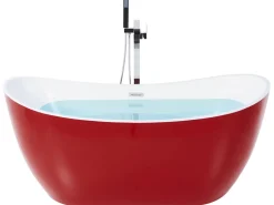 Banheira Autonoma Em Acrilico Vermelho 150 X 75 Cm Antigua
