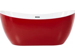 Banheira Autonoma Em Acrilico Vermelho 150 X 75 Cm Antigua