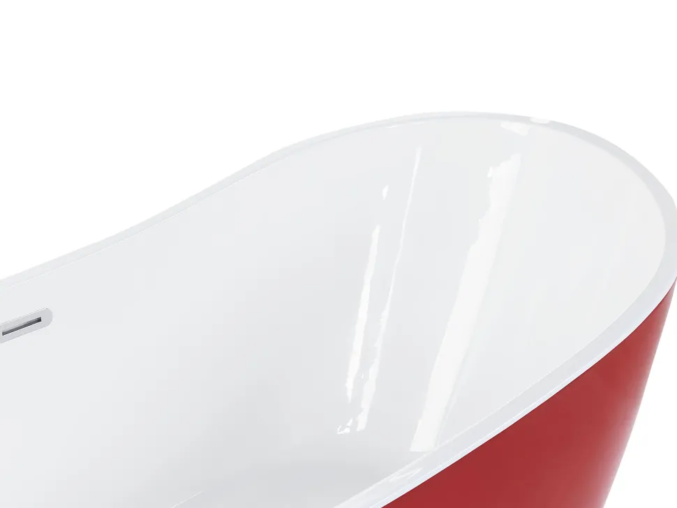 Banheira Autonoma Em Acrilico Vermelho 150 X 75 Cm Antigua