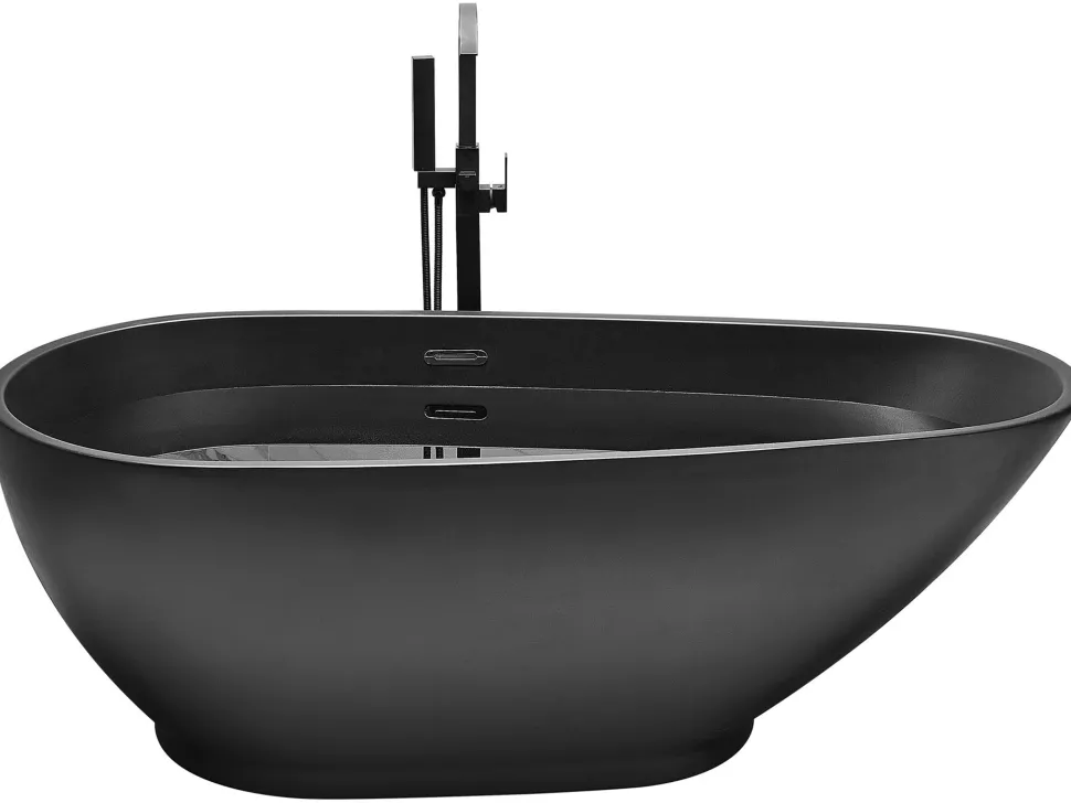 Banheira Autonoma Em Acrilico Preto 173 X 82 Cm Guiana