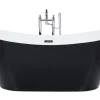 Banheira Autonoma Em Acrilico Preto 180 X 78 Cm Antigua