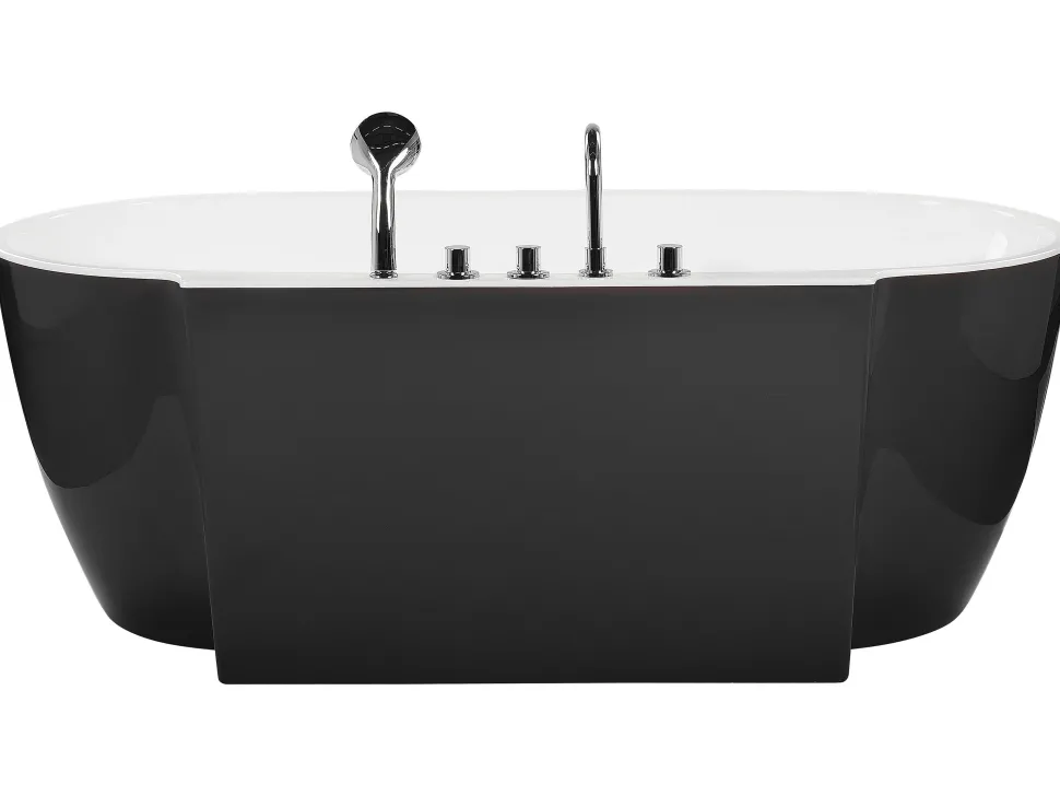Banheira Autonoma Em Acrilico Preto 170 X 80 Cm Rotso