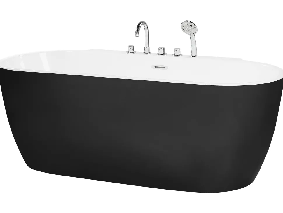 Banheira Autonoma Em Acrilico Preto 170 X 80 Cm Rotso