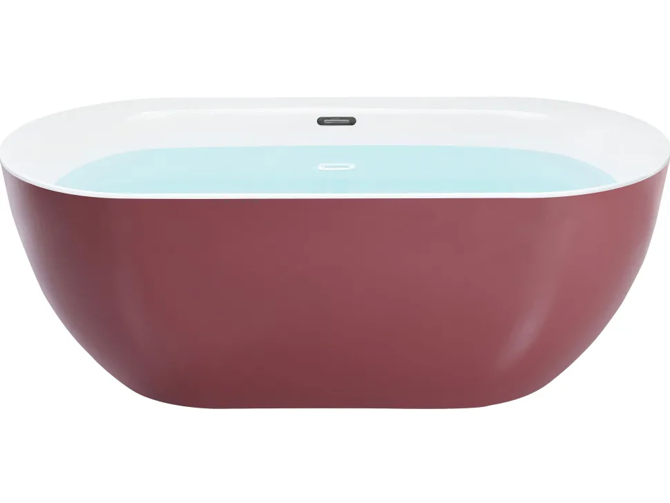 Banheira Autonoma Em Acrilico Vermelho 170 X 80 Cm Carrera