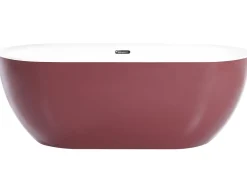 Banheira Autonoma Em Acrilico Vermelho 170 X 80 Cm Carrera