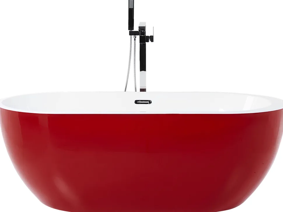 Banheira Autonoma Em Acrilico Vermelho 150 X 75 Cm Nevis