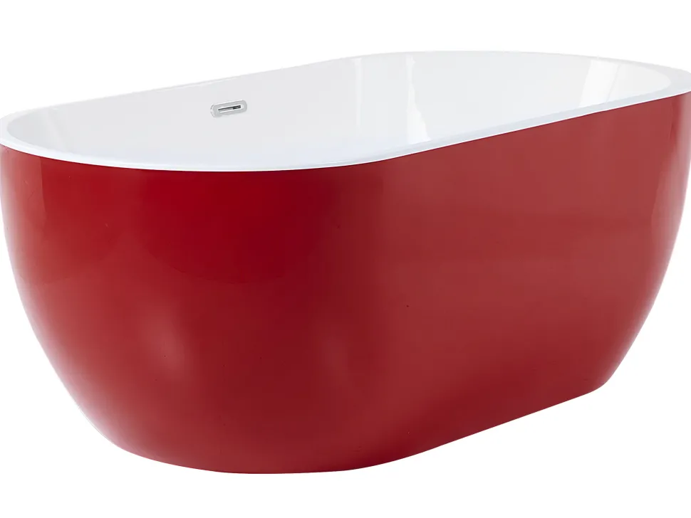 Banheira Autonoma Em Acrilico Vermelho 150 X 75 Cm Nevis