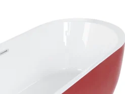 Banheira Autonoma Em Acrilico Vermelho 150 X 75 Cm Nevis