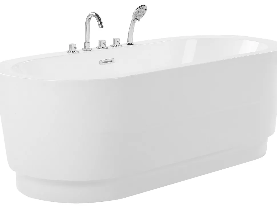 Banheira Autonoma Em Acrilico Branco Com Chuveiro 170 X 80 Cm Empresa