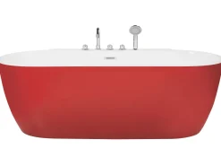 Banheira Autonoma Em Acrilico Vermelho 170 X 80 Cm Rotso
