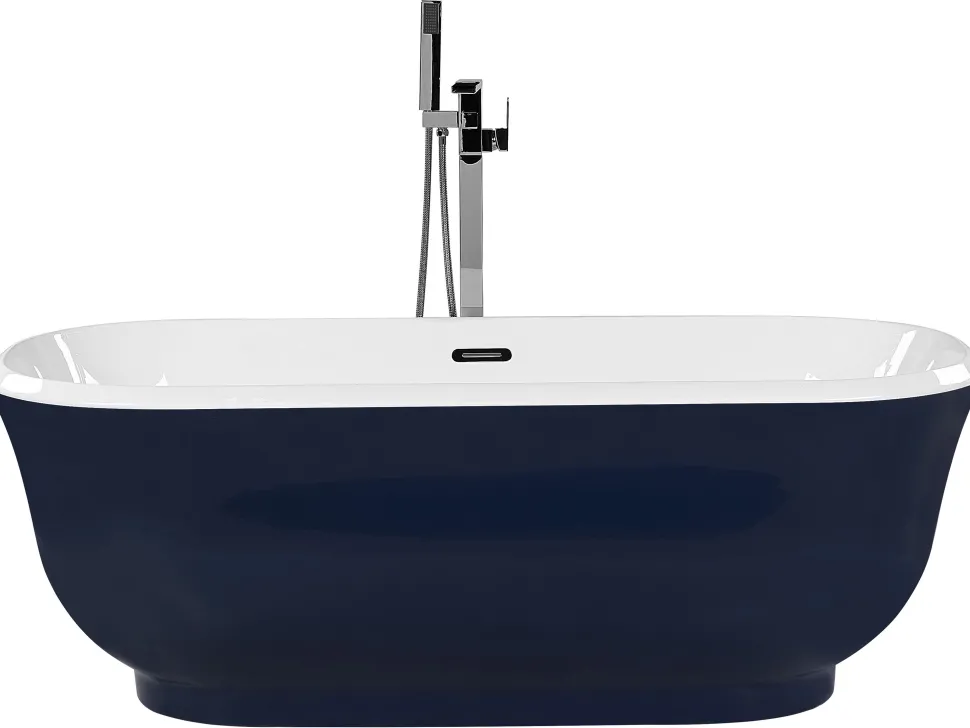 Banheira Autonoma Em Acrilico Azul Marinho 170 X 77 Cm Tesoro