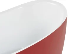 Banheira Autonoma Em Acrilico Vermelho E Branco 180 X 80 Cm Coco