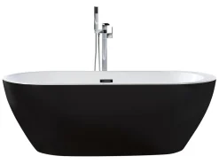 Banheira Autonoma Em Acrilico Preto 150 X 75 Cm Nevis