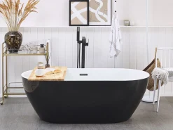 Banheira Autonoma Em Acrilico Preto 150 X 75 Cm Nevis