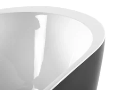 Banheira Autonoma Em Acrilico Preto 150 X 75 Cm Nevis