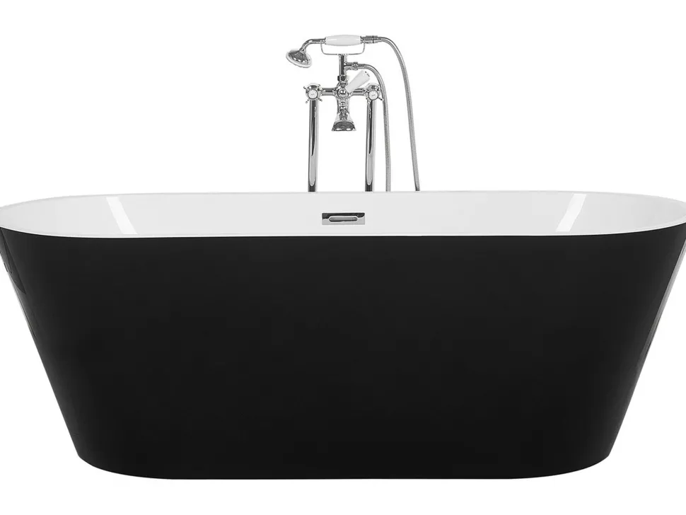 Banheira Autonoma Em Acrilico Preto 170 X 170 Cm Cabritos