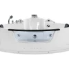 Banheira De Hidromassagem De Canto Em Acrilico Branco Com Led 214 X 155 Cm Martinica