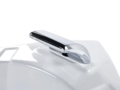 Banheira De Hidromassagem De Canto Em Acrilico Branco Com Led 214 X 155 Cm Martinica