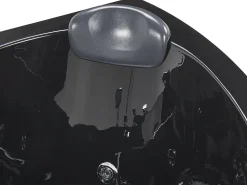 Banheira De Hidromassagem De Canto Em Acrilico Preto Com Led 140 X 140 Cm Baracoa