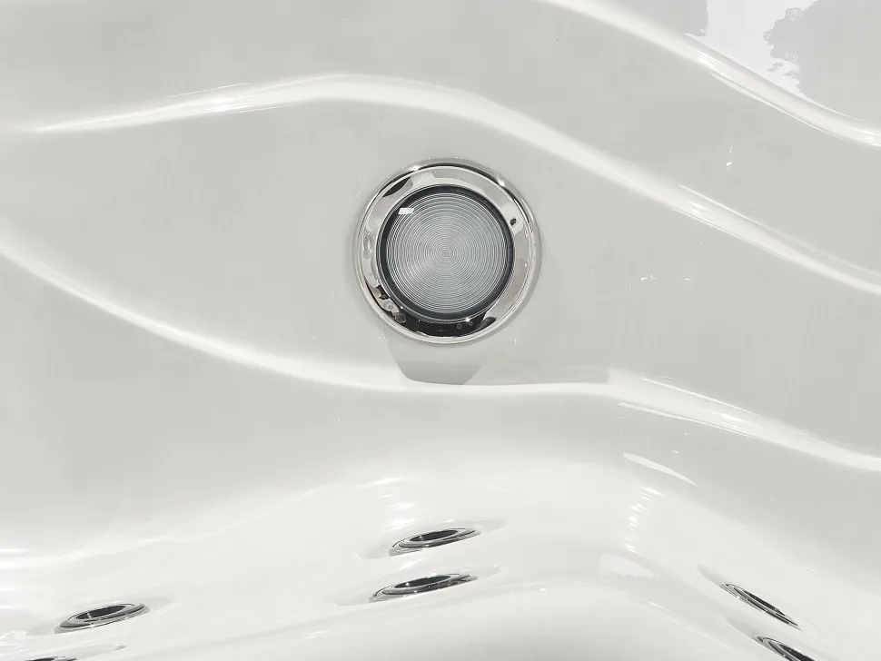 Banheira De Hidromassagem De Exterior Em Acrilico Branco Com Led 200 X 200 Cm Lastarria