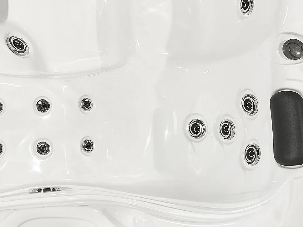 Banheira De Hidromassagem De Exterior Em Acrilico Branco Com Led 200 X 200 Cm Lastarria