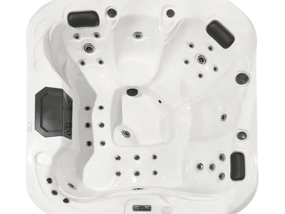 Banheira De Hidromassagem De Exterior Em Acrilico Branco Com Led 200 X 200 Cm Lastarria