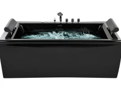 Banheira De Hidromassagem Em Acrilico Preto 172 X 83 Cm Montego