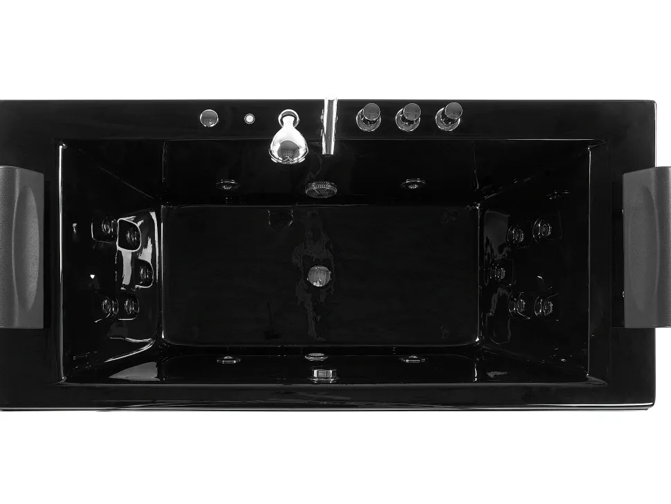 Banheira De Hidromassagem Em Acrilico Preto 172 X 83 Cm Montego