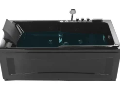 Banheira De Hidromassagem Versao A Esquerda Em Acrilico Preto 169 X 81 Cm Artemisa