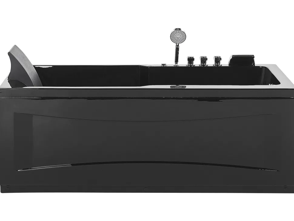 Banheira De Hidromassagem Versao A Esquerda Em Acrilico Preto 169 X 81 Cm Artemisa
