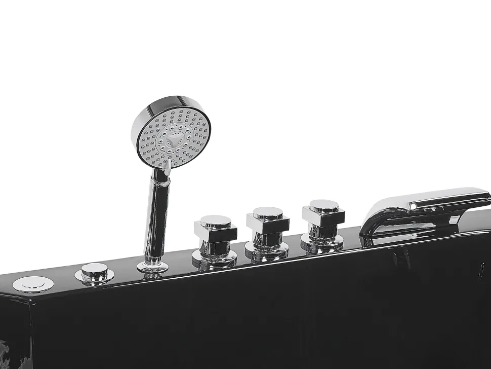 Banheira De Hidromassagem Versao A Esquerda Em Acrilico Preto 169 X 81 Cm Artemisa