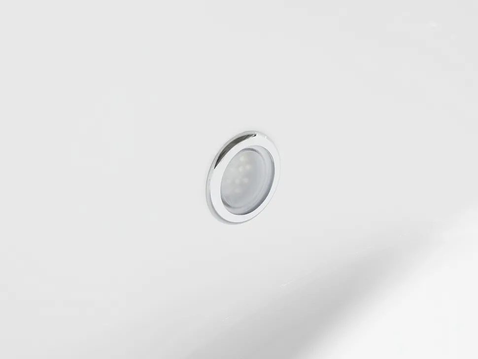 Banheira De Hidromassagem De Canto Versao A Direita Em Acrilico Branco Com Led 160 X 113 Cm Paradiso