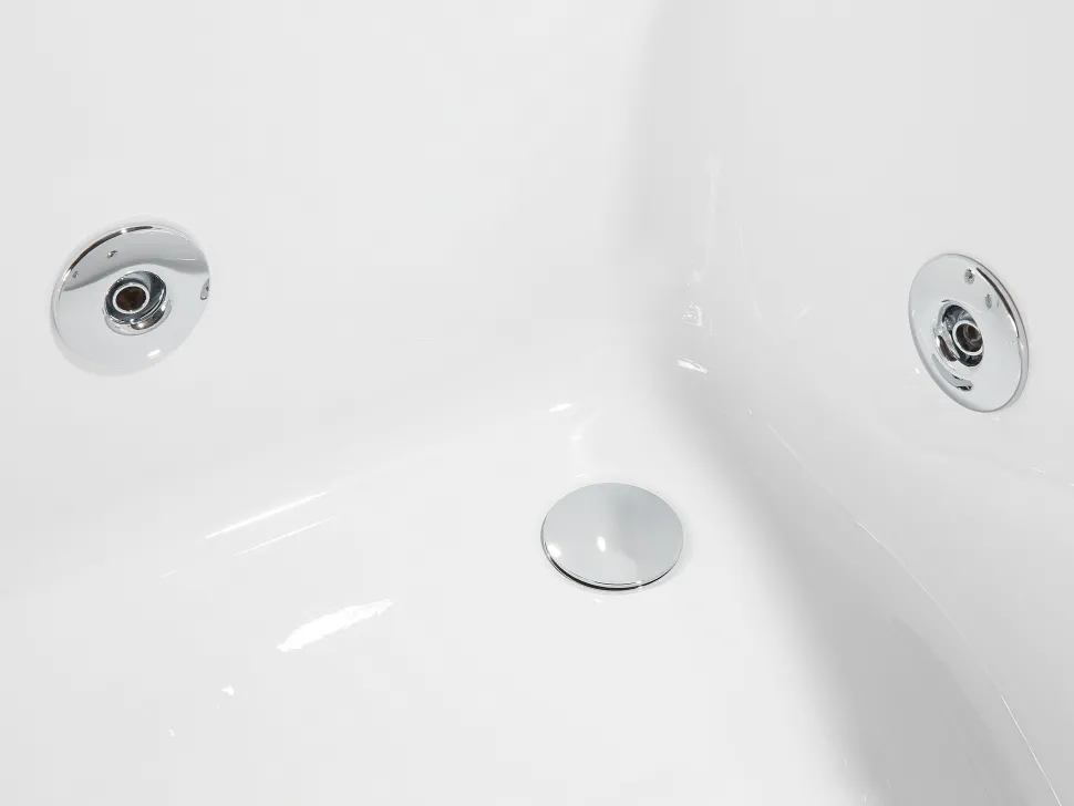 Banheira De Hidromassagem De Canto Versao A Direita Em Acrilico Branco Com Led 160 X 113 Cm Paradiso