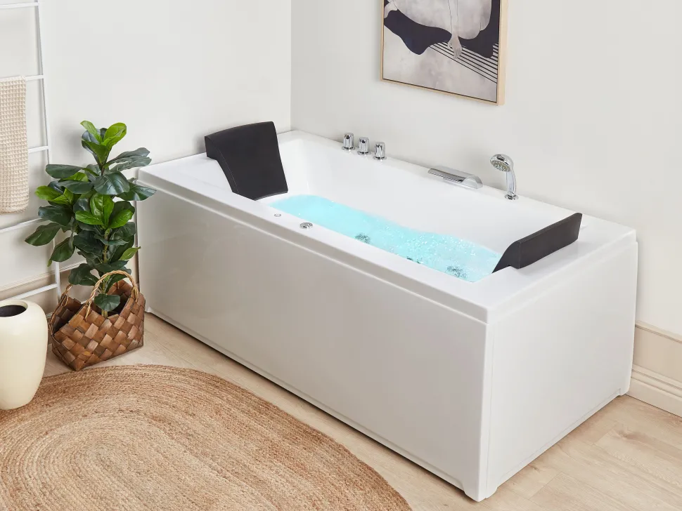 Banheira De Hidromassagem Versao A Direita Em Acrilico Branco 183 X 90 Cm Varadero