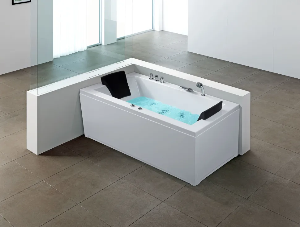 Banheira De Hidromassagem Versao A Direita Em Acrilico Branco 183 X 90 Cm Varadero