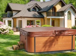 Banheira De Hidromassagem Para Exterior Em Acrilico Azul 180 X 215 Cm Arcelia