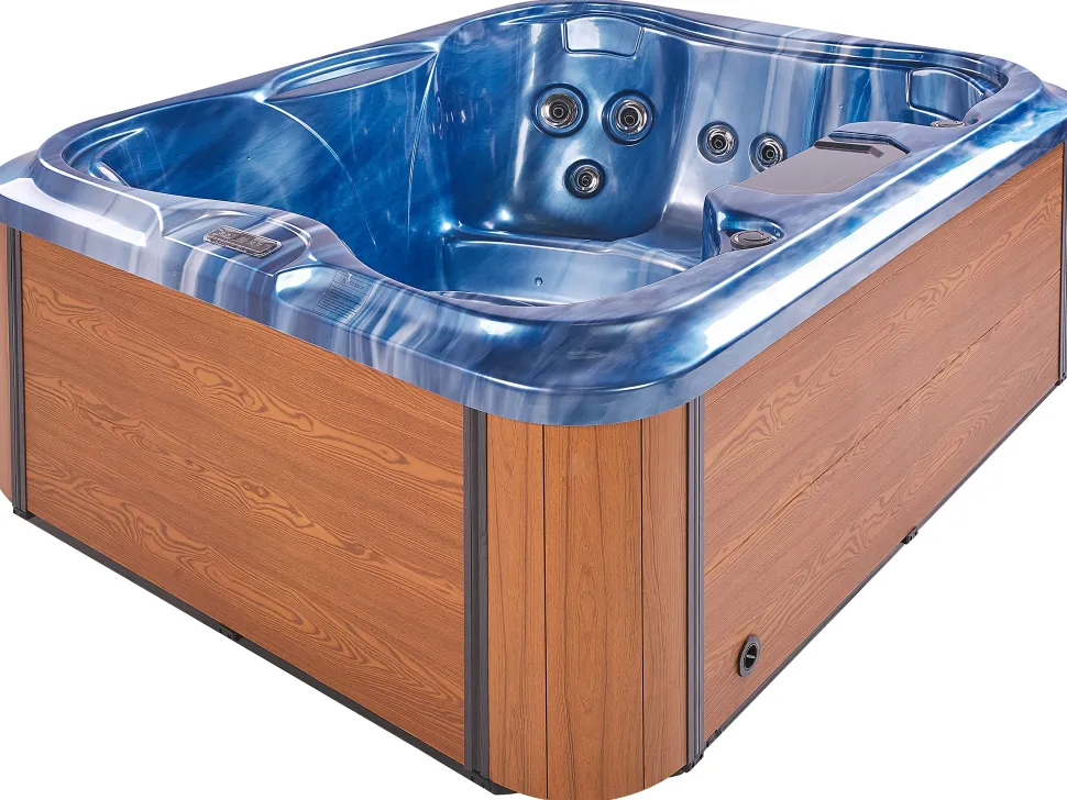 Banheira De Hidromassagem Para Exterior Em Acrilico Azul 180 X 215 Cm Arcelia