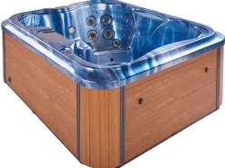 Banheira De Hidromassagem Para Exterior Em Acrilico Azul 180 X 215 Cm Arcelia